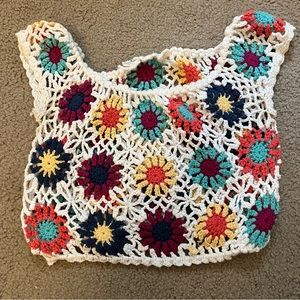 Crochet Granny square crop top